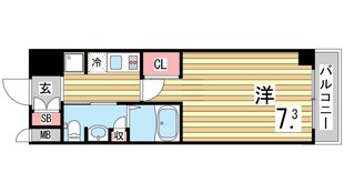 新開地駅 徒歩1分 5階の物件間取画像